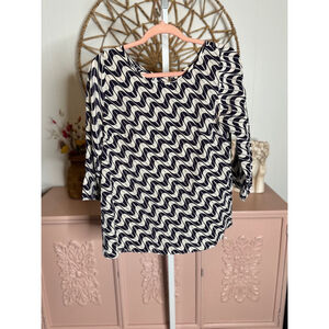 Women's Shoshana  Blouse S purple‎ and White